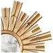 Rinaldo Gold Leaf Sunburst Round Wall Mirror