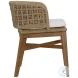 Keit Natural And Ivory Cushion Dining Chair Set of 2