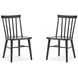Fernholt Coffee Bean Side Chair Set of 2