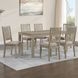 Yorktown Sand 60" Rectangular Dining Table with 6 Side Chairs