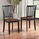 Joplin Walnut and Ebony Farmhouse Side Chair