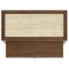 Harbor Drift Worn Saddle and Beige 1 Drawer Stone Top Open Nightstand
