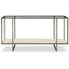 Harlow Bronze And White Travertine Stone Metal Console Table