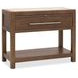 Harbor Drift Worn Saddle and Beige 1 Drawer Stone Top Open Nightstand