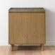 Novato Light Brown Sintered Stone 2 Door Bar Cabinet