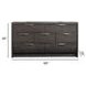 Kinsley Black Heron 7 Drawer Dresser