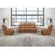 Belmont Lyric Caramel Leather Zero Gravity Power Recliner with USB Charging