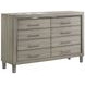 Lennox Gray 8 Drawer Dresser
