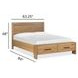 Davenport Rustic Caramel Queen Storage Panel Bed