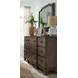 Sugar Mill Spiced Rum 9 Drawer Dresser with Arched Mirror