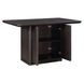Oakley Black Rectangular Storage Counter Height Dining Room Set
