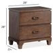 Sugar Mill Spiced Rum 2 Drawer Nightstand with USB Charging