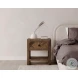 Colin Oatmeal Upholstered Queen Platform Bed