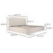 Joan Cream Queen Upholstered Storage Platform Bed