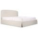 Joan Cream Queen Upholstered Storage Platform Bed