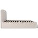 Joan Cream King Upholstered Storage Platform Bed