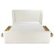 Sophia Cream Queen Upholstered Storage Platform Bed