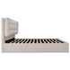 Sebastion Cream King Upholstered Storage Platform Bed