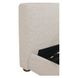 Beau Speckled Light Gray King Upholstered Storage Platform Bed
