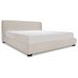 Beau Speckled Light Gray King Upholstered Storage Platform Bed