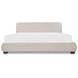 Beau Speckled Light Gray King Upholstered Storage Platform Bed