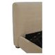 Beau Warm Beige King Upholstered Storage Platform Bed