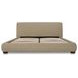 Beau Warm Beige King Upholstered Storage Platform Bed