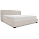 Beau Speckled Light Gray Queen Upholstered Storage Platform Bed