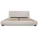 Beau Speckled Light Gray Queen Upholstered Storage Platform Bed