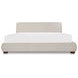 Beau Speckled Light Gray Queen Upholstered Storage Platform Bed