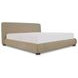 Beau Warm Beige Upholstered Storage Platform Bedroom Set