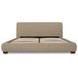 Beau Warm Beige Upholstered Storage Platform Bedroom Set