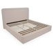 Simon Flecked Beige Queen Upholstered Storage Platform Bed