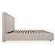 Simon Flecked Beige Queen Upholstered Storage Platform Bed
