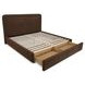 Simon Brown King Upholstered Storage Platform Bed