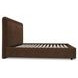 Simon Brown King Upholstered Storage Platform Bed
