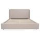 Simon Flecked Beige King Upholstered Storage Platform Bed