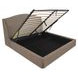 Weston Brown King Upholstered Storage Platform Bed