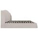 Weston Cream King Upholstered Storage Platform Bed