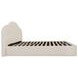 Maggie Cream King Upholstered Storage Platform Bed