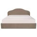 Maggie Taupe King Upholstered Storage Platform Bed