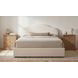 Maggie Cream Queen Upholstered Storage Platform Bed