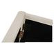 Maggie Cream Queen Upholstered Storage Platform Bed