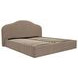 Maggie Taupe Queen Upholstered Storage Platform Bed