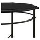 Atrium Black Round Granite Top Chairside Table