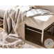 Aventura Frosted Nickel Upholstered Bench