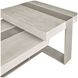 Tempo Larza and Satin Nickel Rectangular Cocktail Table