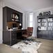 Roanoke Distressed Black Credenza Home Office Set