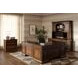 Roanoke Cherry L-Shaped Home Office Set