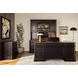 Roanoke Distressed Black L-Shaped Desk